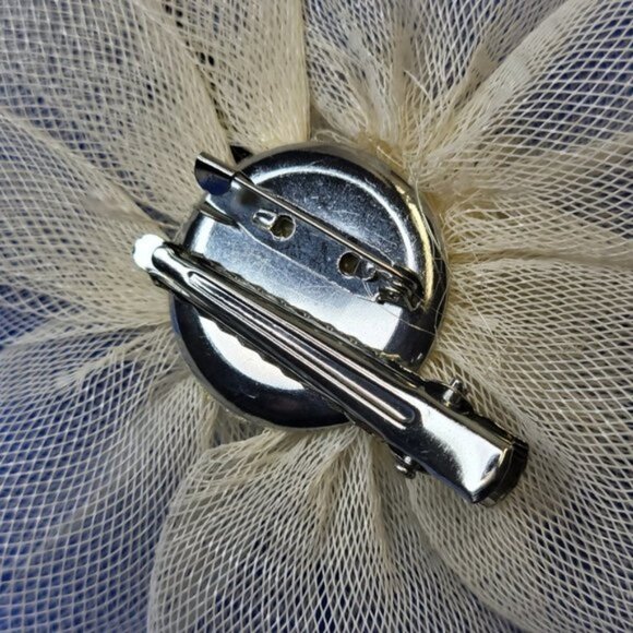 Cream Fascinator Hair Clip Flower Corsage Flower Floral Hair Accessory main image 6
